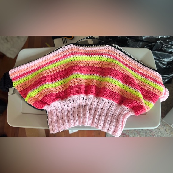 OOAK Handmade crochet Wednesday and Enid inspired sweater - Picture 4 of 7